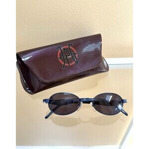 JPG Vintage Sunglasses by Jean Paul Gaultier  58-7202  Blue Black NEW w/ Case!